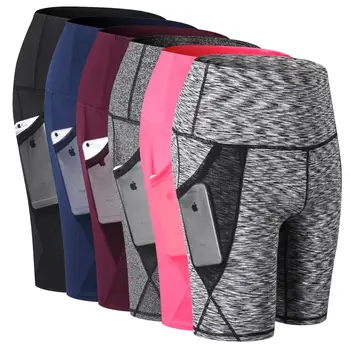 

Women High Waist Fitness Sports Biker Shorts Summer Jogging Beach Athletic Casual Skinny Soft Elastic Stretchy Sexy pocket Short