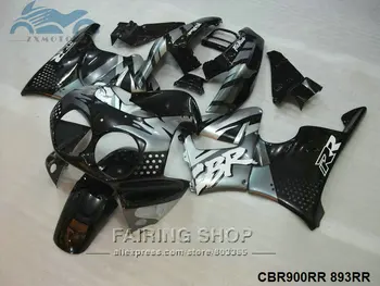 

Black silver ABS plastic fairing kit fit for Honda CBR900RR893 1992 1993 1994 1995 CBR 900RR893 92 93 94 95 fairing kits QQ10