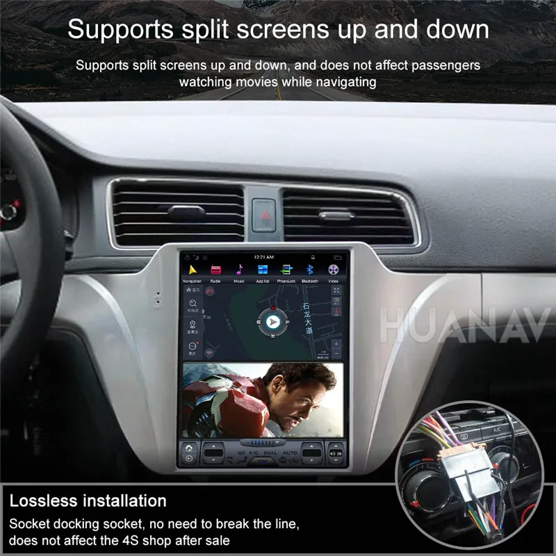 PX6 4 Гб ОЗУ Тесла стиль Android 8,1 Автомобильный gps навигация для Volkswagen Lavida 2013- головное устройство Мультимедиа Радио магнитофон