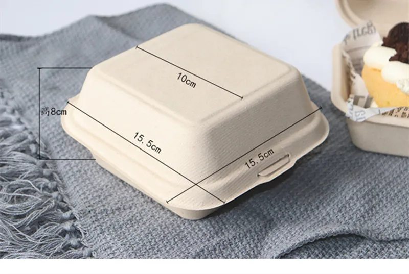 20pcs Creative net red lunch box party wedding birthday favor dessert paper box small cake disposable white packaging boxes