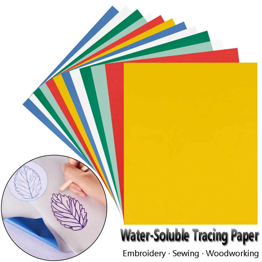 10pcs A4 Organic Coatings Watersoluble Colorful Carbon Paper For Cloth