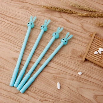

4Pcs Cute Rabbit Gel Pen 0.5mm Kawaii Bunny Black Ink Maker Cartoon Stationery