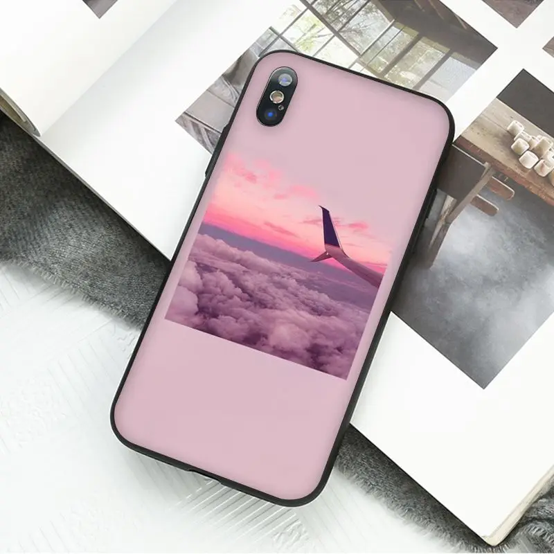Yinuoda Винтажный Розовый эстетический песенок, черный чехол для телефона Apple iPhone 8 7 6 6S Plus X XS MAX 5 5S SE XR, чехлы - Цвет: A6