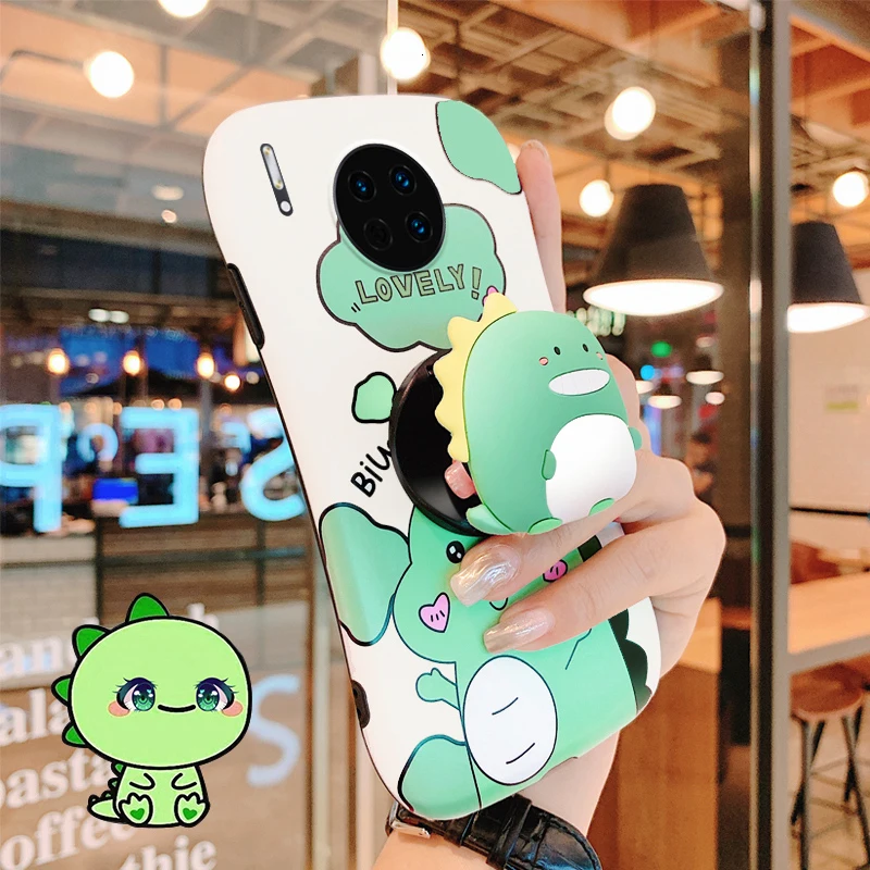 IMIDO милый телефон с единорогом чехол для huawei P20 P30 Pro Mate20 30 Pro чехол Модный милый маленький динозавр задняя крышка