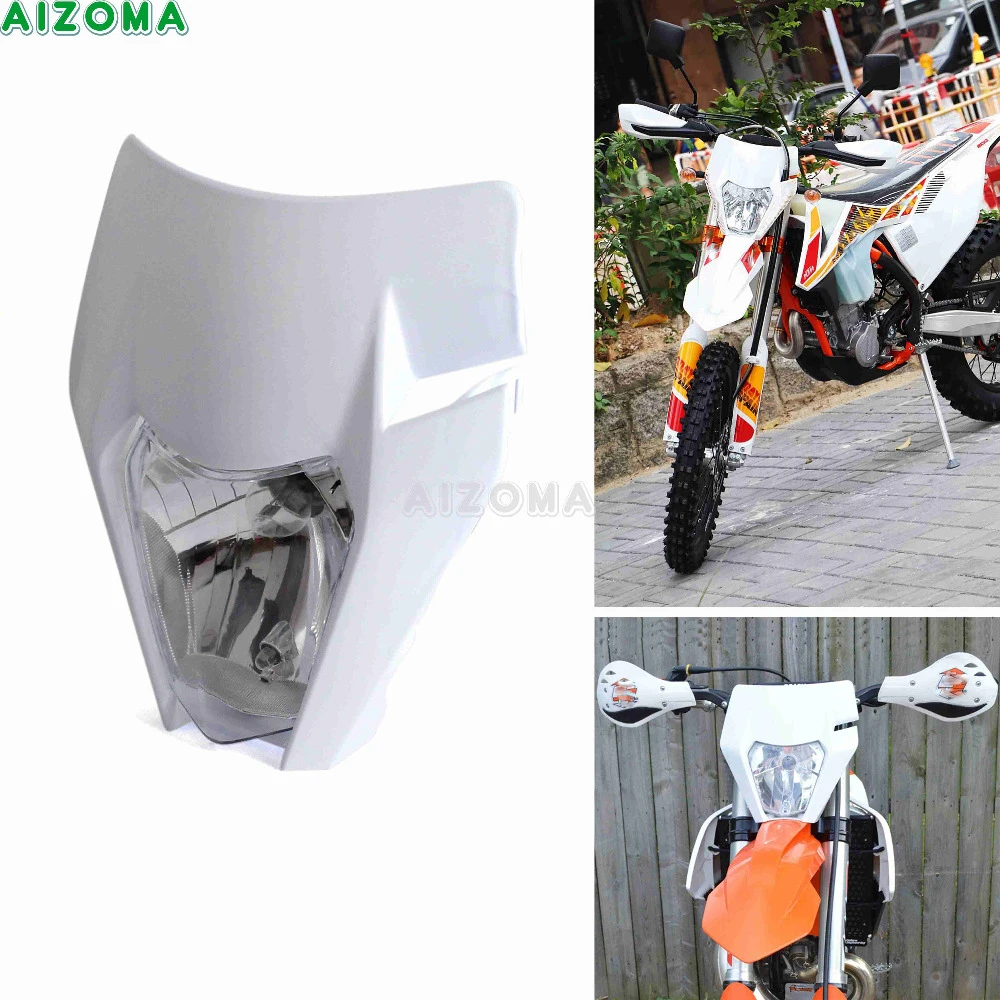 Supercorss 12v 35w головной светильник обтекатель Enduro для EXC F XC W SXF SMR SX 250 300 450 500 Дино маска