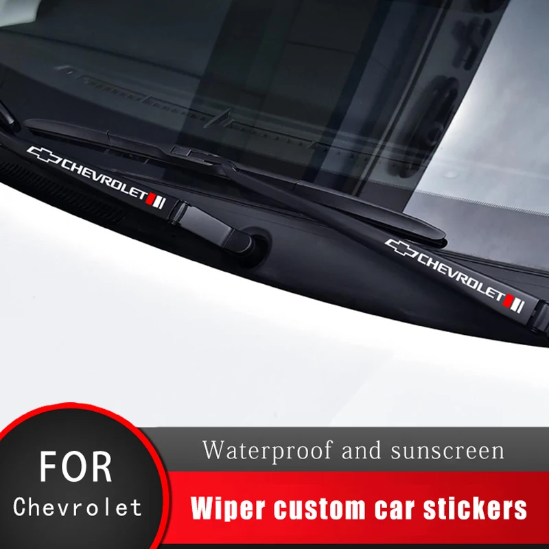 2/3PC Car Window Wiper Sticker Emblem Decor Decals Waterproof For Chevrolet Colorado Cruze Spark Captiva Malibu Trax Aveo Camaro |