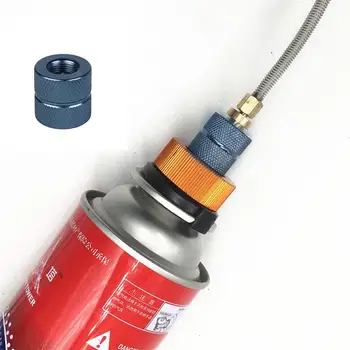 

Outdoor Camping Butane Stove Gas Adapter Refill Cartridge Gas Nozzle Bottle Type Cartridge Screw Type Valve Canister Connector