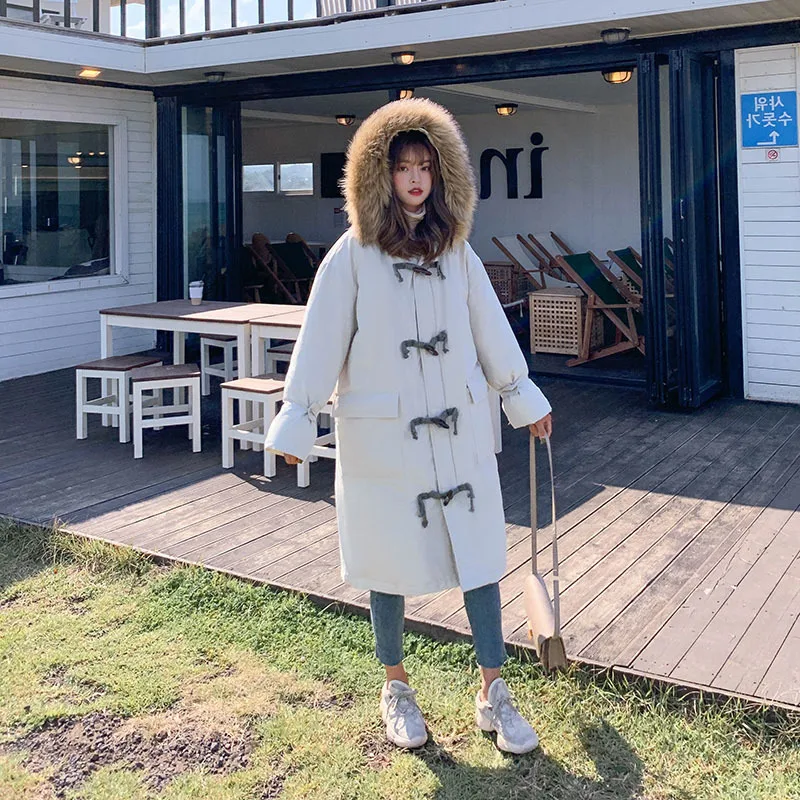 

Photo Shoot WOMEN'S Dress Winter 2020 New Style Cotton-padded Clothes Women's Mid-length Fashion Korean-style Loose Casual Toggl