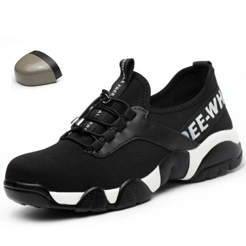

Summer 2121 Men Steel Toe Work Safety Shoes Lightweight Breathable Casual Sneaker Men Prevent Piercing Protective Boots 37-58