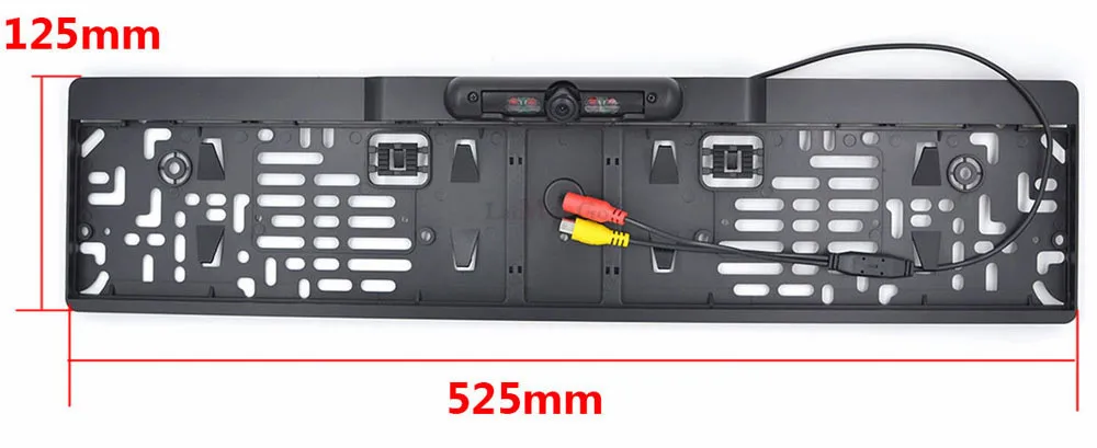 Беспроводная камера ночного видения IR заднего вида, ЕС, рамка для номерного знака, Автомобильная камера заднего вида, водонепроницаемая камера заднего вида для монитора, комплект