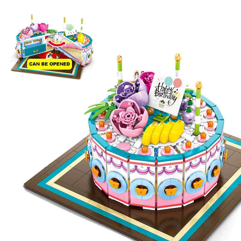 

838 pcs Building blocks toys friend princess for girls Birthday Cake toy set for Christmas gift