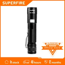 

Supfire A5-L2 Cree Led flashlight EDC USB Chargeable 18650 For Camping Fishing Bicycle Lantern Outdoor Lighting Waterproof Torch