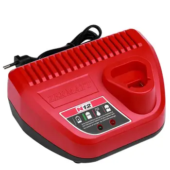 

Eu Plug AC 110-240V Li-Ion Charger N12 For Milwaukee M12 48-59-2401 48-11-2402 10.8V-12V Li-ion battery hight quality