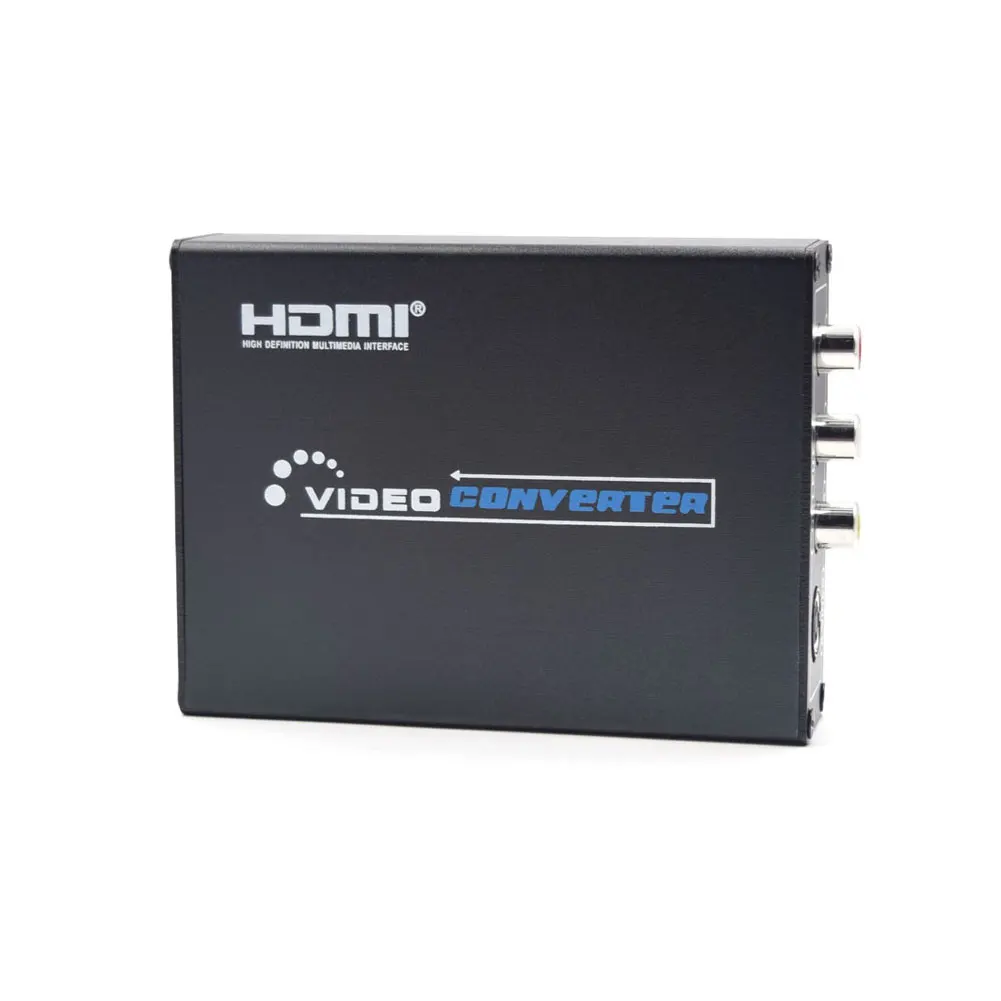 HDMI в композитный 3RCA AV S-Video R/L аудио видео конвертер адаптер высококлассная поддержка 720 P/1080 P с RCA/S-Video кабелем