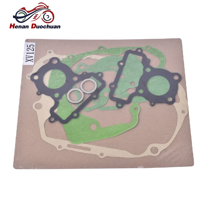 

Motorcycle Complete Cylinder Head Overhaul Gasket Mat Kit for YAMAHA XV125 Virago 1997-2002 XV 125 Drang Star 125 2000-2005 #a