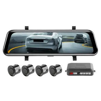 

Phisung H50+ Dual Lens Car Rearview Mirror DVR Dash Cam with Parking Radar