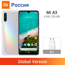 Xiaomi mi A3 mi A3 4GB 128GB глобальная версия мобильного телефона 48MP камера Snapdragon 665 Восьмиядерный 6,08" AMOLED 4030mAh