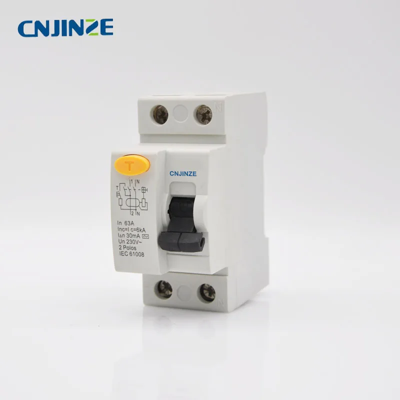 AC Тип 63A RCBO LE 1P + N 230 В ~ 50 Гц/60 Гц автоматический выключатель с защитой от перегрузки