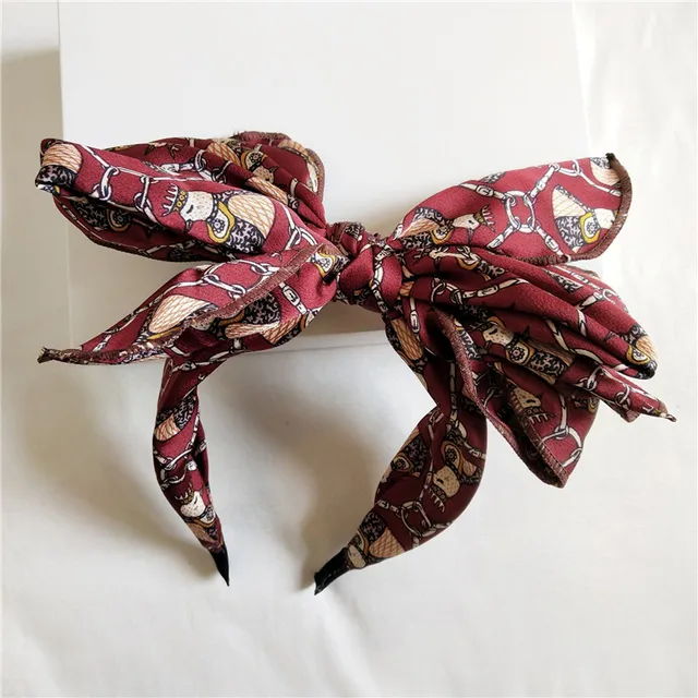 Floral Big Bow  Hairbands  For Women Korea Hair Accessories For Girls Hair Band Hair Bows  Hairband Headbands Multi-layer big bow