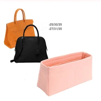 

For b.olide/h.ermes/b.irkin All handmade 3MM Felt Insert Bags Organizer Makeup Handbag Organize Portable Cosmetic base shape
