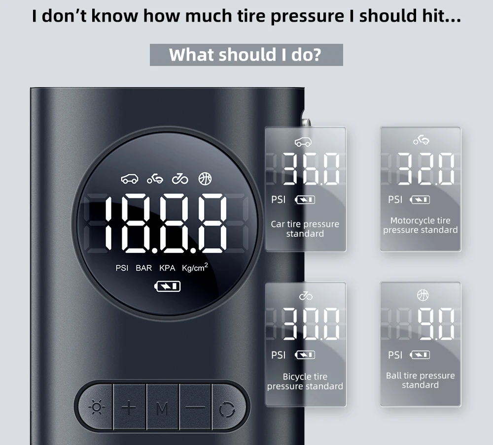 2021 New Inflatable Treasure Bicycle Air Pump Electric Fast Compressor Inflation Pressure Bicycle Motorcycle Inflator Pump