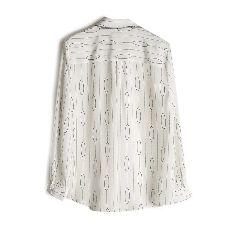 SuyaDream Silk Print Blouses Woman 100% REAL Long