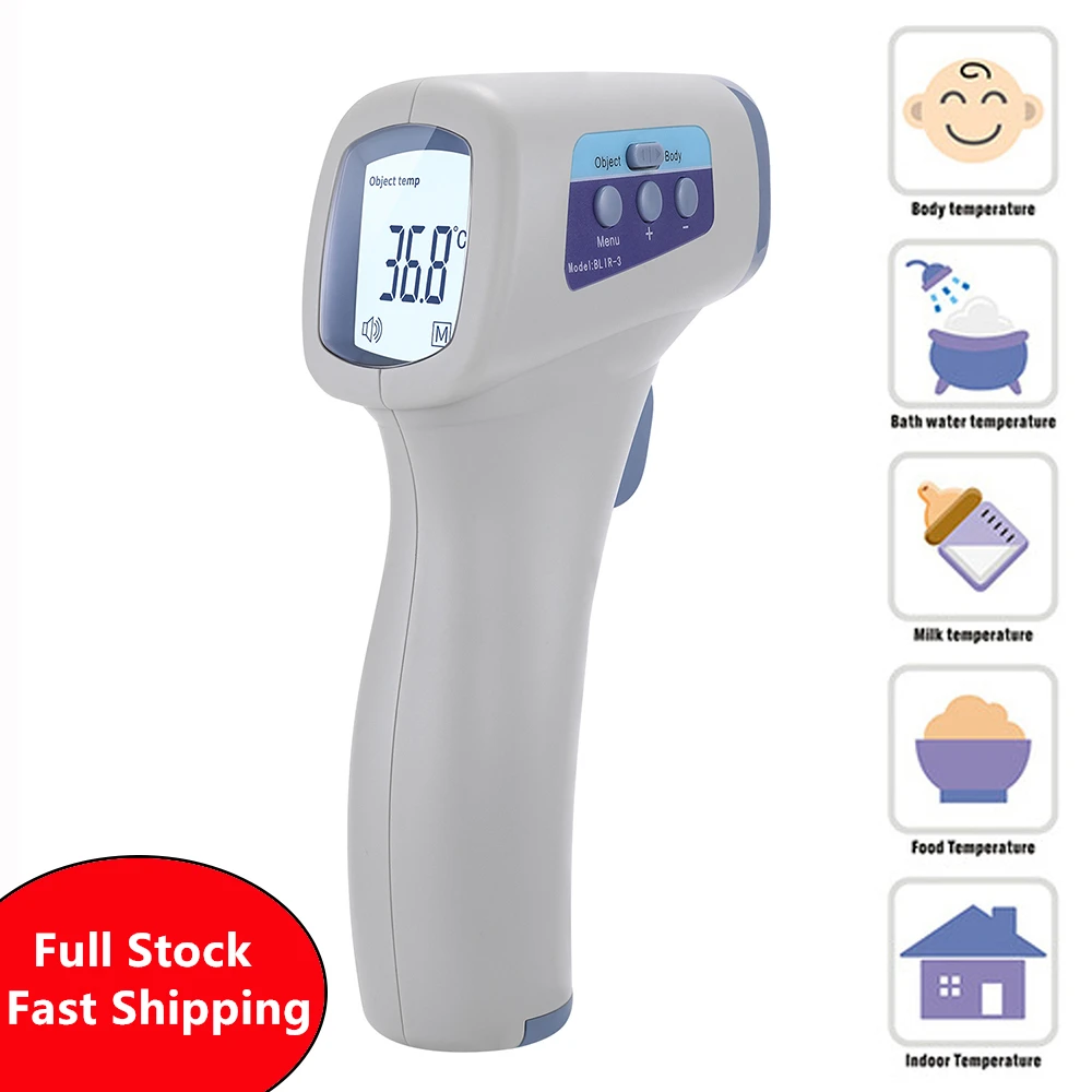 

New Generation of Thermometer Gun Body Medical Electronic Digital Infrared , Neonatal Adult Fever Thermometer, human Thermometer