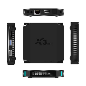 

X3mini Android 9.0 Smart TV Box 2.4G/5G Dual-band WiFi Bluetooth 4.2 Digital Display Set TV Box 8K Decoding UHD 4K Media Player