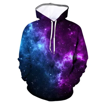 

Men Universe 3D Printed Hooded Galaxy Long Sleeve Sweatshirt Hoodie Top hoodies streetwear sudadera hombre Plus Size hip hop 4XL