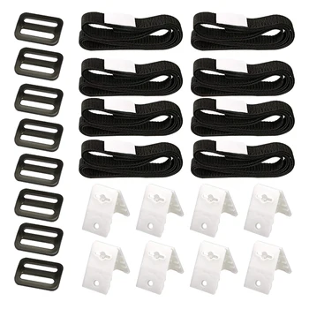 

8pcs Connection Solar Reel Plate Buckle Replacement Parts Universal Spool Attachment Pool Cover Fixed Rectangle Wear Resistant