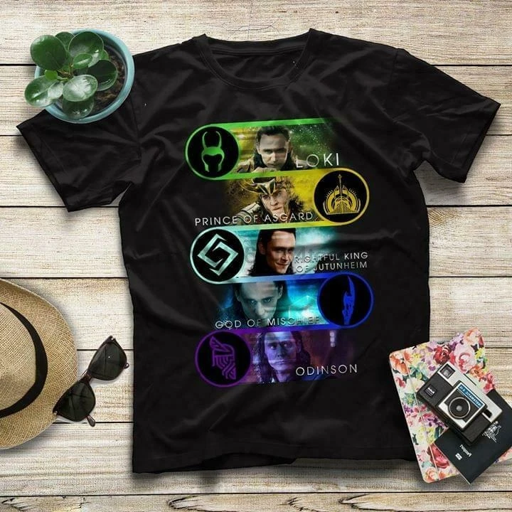 Мужская Черная хлопковая Футболка Loki Prince Of Asgard God Mischief S 6Xl | одежда