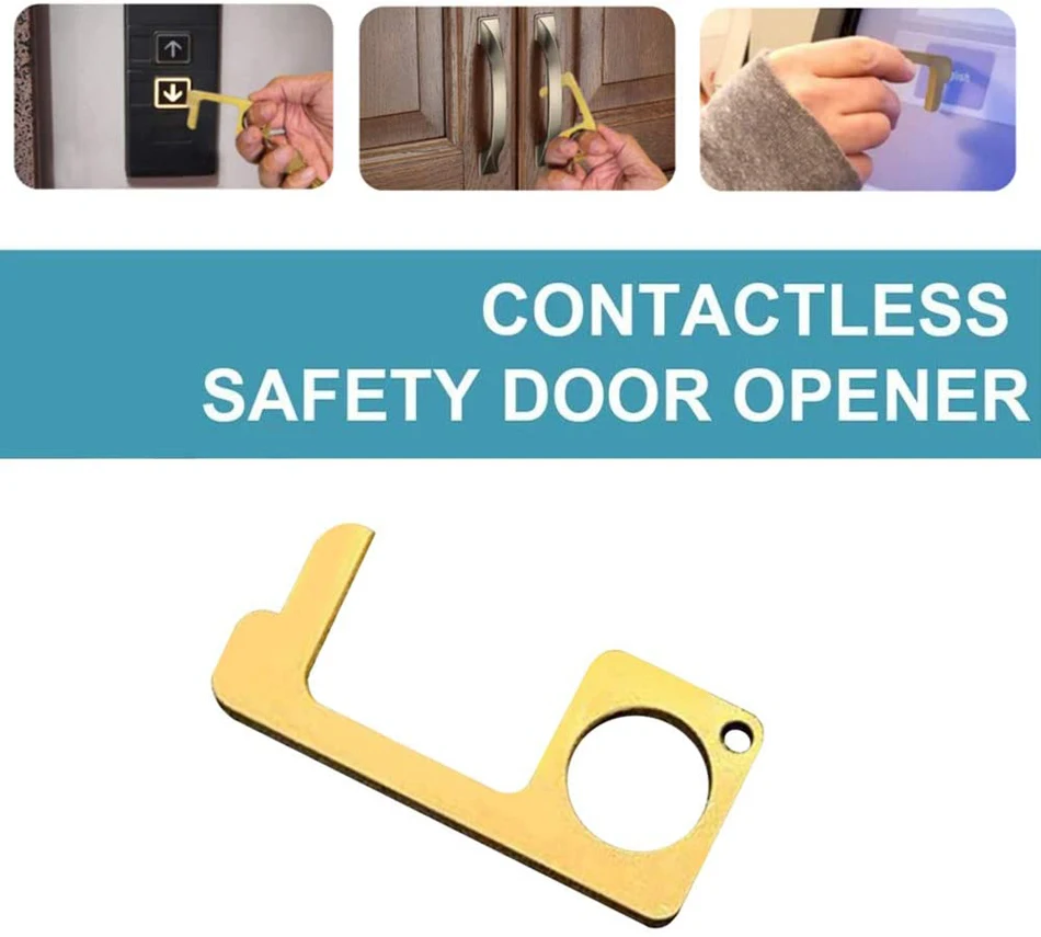 MARIE KM001 Portable Hygiene No-Touch EDC Door Opener Hand Antimicrobial Elevator Door handle Presser Tool 2020 New-4