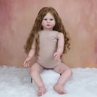 Muñeca de bebé Reborn de silicona de piel 3D de muchos tamaños, sin ropa, Vinilo Suave, Princesa, regalo de cumpleaños para niños pequeños, juguete de vestir