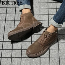 Ботильоны; мужские ботинки-дезерты; ботинки в байкерском стиле; Мужская обувь; zapatos de hombre de vestir; официальная обувь; zimowe meskie sepatu pria;