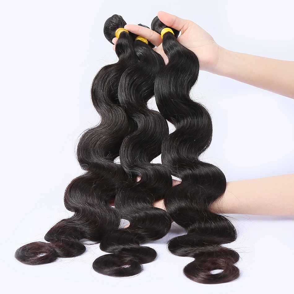 Wigirl 8-28 30 32 40 дюймов объемные волнистые бразильские волосы плетение пряди с двойным нарисованным 3 4 пряди Remy человеческие волосы