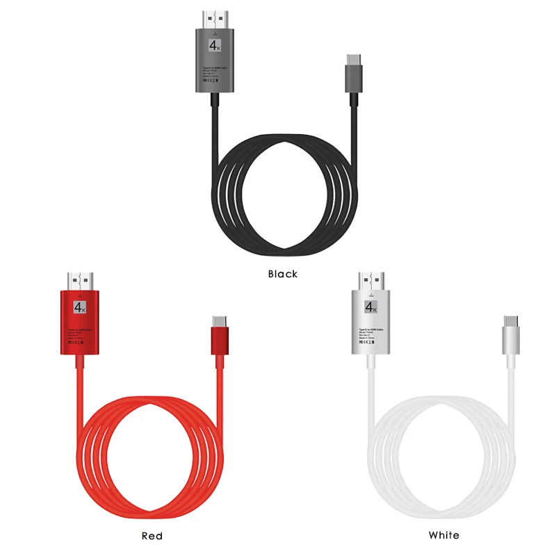 Новинка,, удобный 1 шт., 2 м, USB 3,1 type C, USB-C-4 K, Кабель-адаптер, удобный для переноски, для различных типов s мобильных телефонов