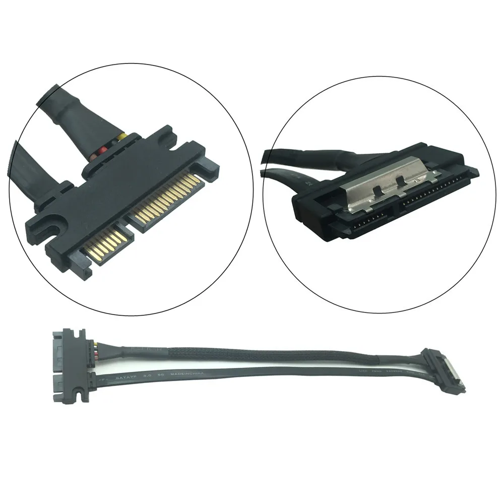 SATA 22 Pin штекер к гнезду расширение Sata кабель 3 III 7 + 15 силовой комбинированный