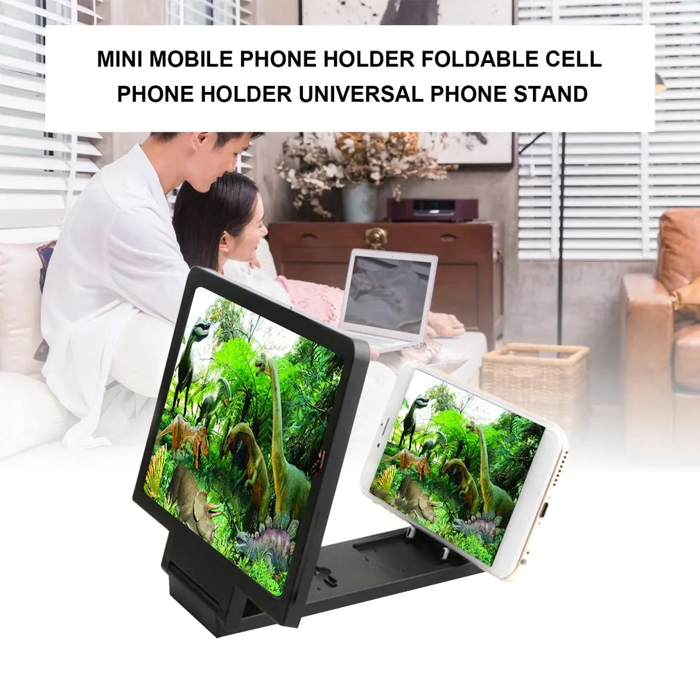 

Mobile Phone Screen Magnifier Eyes Protection Display 3D Video Screen Amplifier Folding Enlarged Expander Stand drop ship