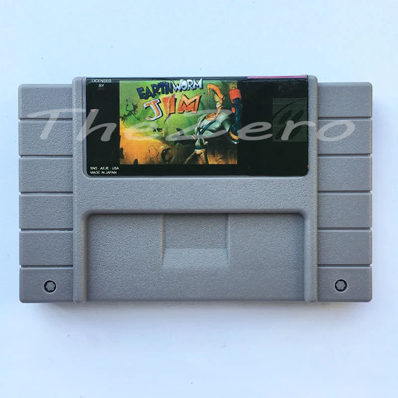 Earthworm Jim 1 версия США для 16 бит карточная карта для NTSC игрового игрока