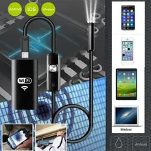 Практические эндоскопа 6LED IP67 8 мм черный металл контроля фото мобильных телефонов для чистки ушей инструмент для камеры инспекции