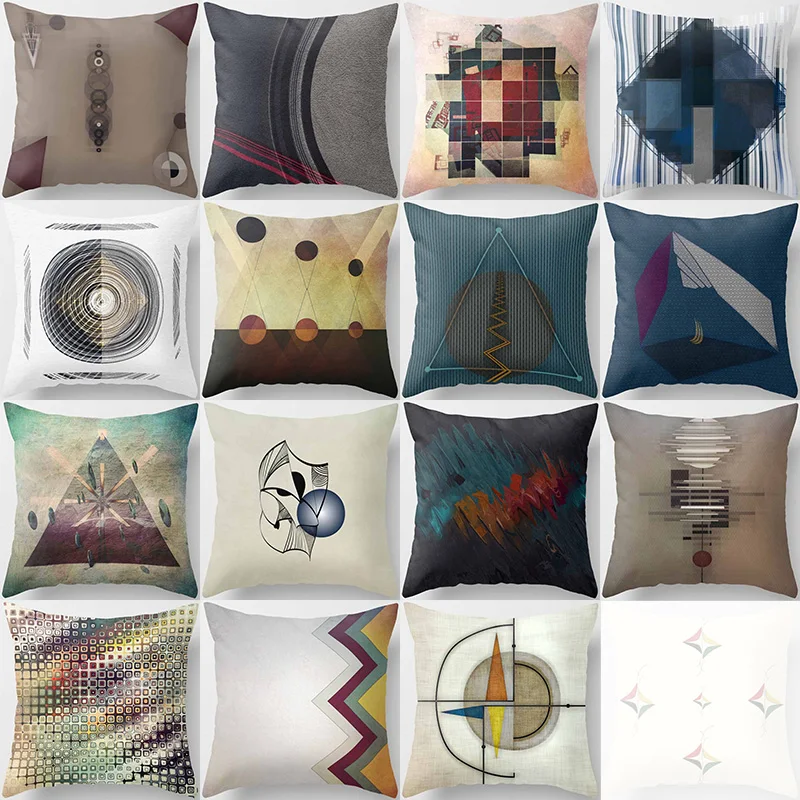 Beauty Pattern Creative Pictures Pillow Covers Short Plush High Quality Square Thick Case | Дом и сад