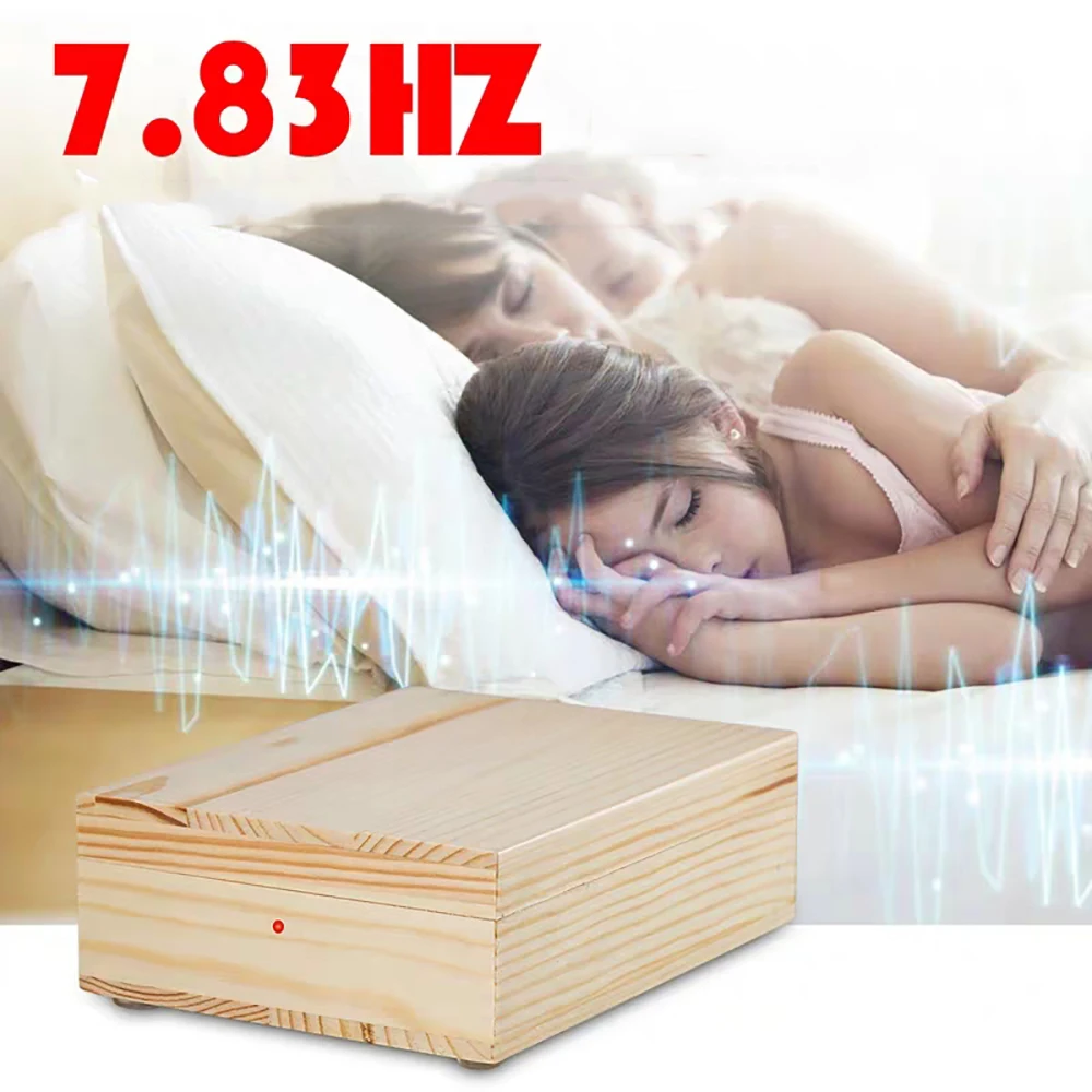 DC 12V Improve Sleep Quality Schumann Wave Generator 7.83Hz Ultra Low Frequency Pulse Generator With Wood Box Y