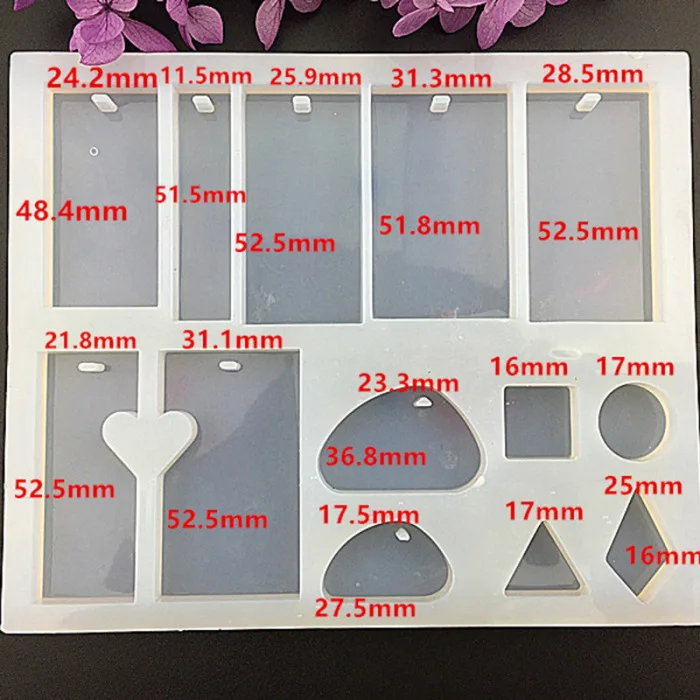 Прозрачный УФ Смола Жидкая силиконовая форма ремесло DIY для серег Ожерелье Изготовление ювелирных изделий HSJ88