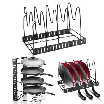 

Kitchen Retractable And Adjustable Pitch Pot Cover Rack Pot Rack Chopping Board Cutting Board Rack Put Pot Lid Pot Rack Set Pot