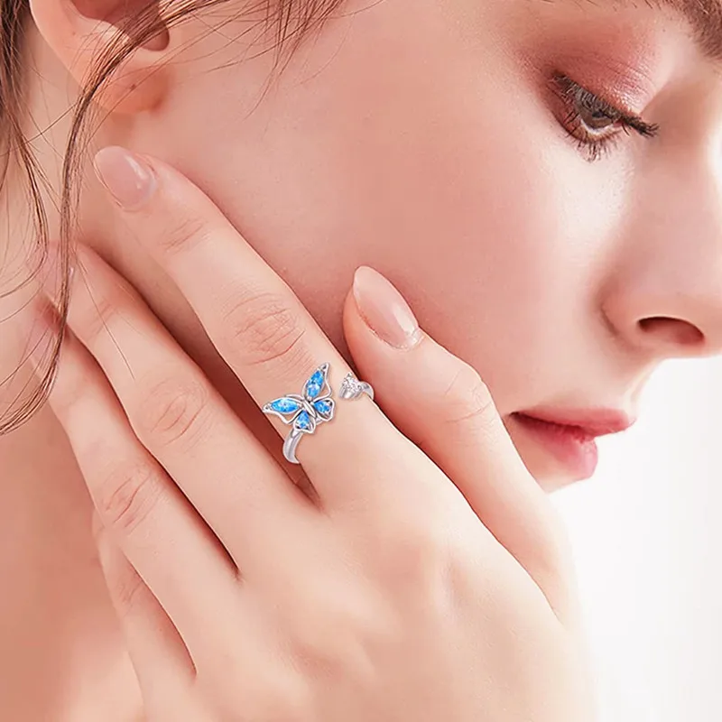 Butterfly rotating anxiety ring2