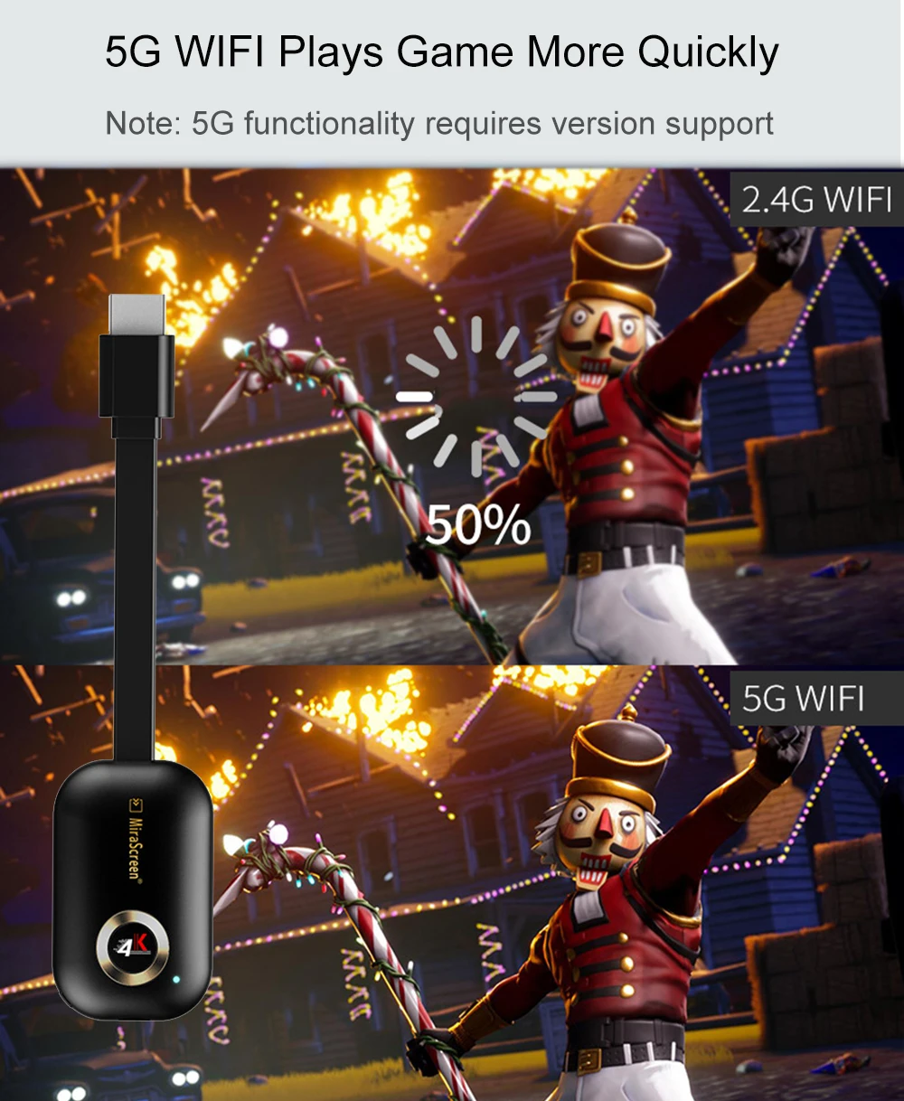 Mirascreen 4K Wi Fi Mirror HDMI дисплей адаптер Dongle DLNA Airplay ТВ приставка приемник для IOS Android