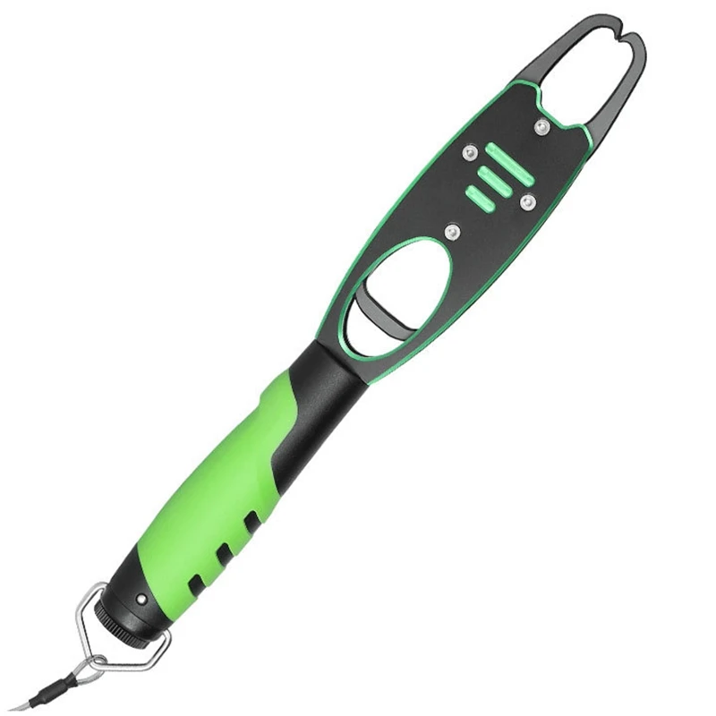 Super sell-Fish Control Clamp Holder Lip Grip Aluminum Alloy Pliers Catch Anti Slip Clip Tackle with Weighing Scale Ruler Fishin