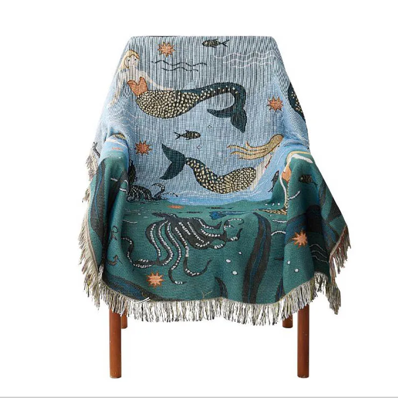 Современное многофункциональное покрывало для дивана нескользящее тканевое