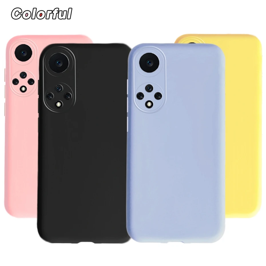 Liquid Silicone Phone Case For Huawei Nova 9 Case Soft TPU Back Cover For Huawei Nova9 2021 NAM-LX9 NOVA 9 4G Phone Shell Bumper neck pouch for phone