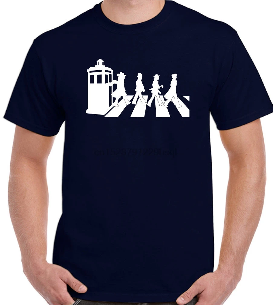 Мужская забавная футболка Dr Who - Abbey Road новые футболки с пародией разминания